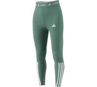 adidas Women's Techfit 3-Stripes 7/8 Training Leggings, Silver Green, XL