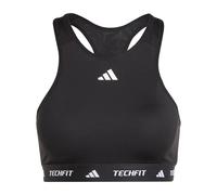 adidas Women's Techfit Medium Support High Neck Bra, Black, XXS A-B