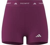 adidas Women's TECHFIT Short Leggings, real magenta, XXS 4 inch