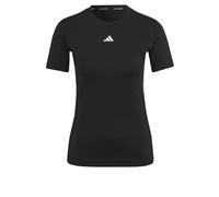 adidas Women's Techfit Training Tee, Black/White, M