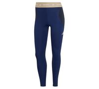 adidas Women's Techfit Workout Color Block 7/8 Leggings Tights, dark blue/legend ink, L