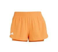 adidas Women's Tennis Climacool 2IN1 Match Shorts, Pure Orange, S