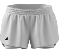 adidas Women's Tennis Climacool 2IN1 Match Shorts, White, L