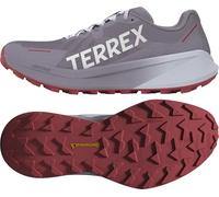 adidas Women's Terrex Agravic 3 Trail Running Shoes Sneaker, Preloved Fig/White/Pure Ruby, 4 UK