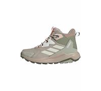 adidas Women's Terrex Anylander Leather Mid Climaproof Hiking Shoes, Wonder Alumina/Off White/Halo Green, 9 UK