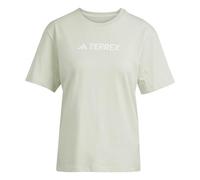 adidas Women's Terrex Classic Logo T-Shirt, Linen Green, S