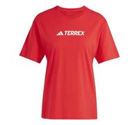 adidas Women's Terrex Classic Logo T-Shirt, Pure Ruby, L