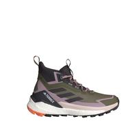 adidas Women's Terrex Free Hiker 2 Gore-tex Hiking Shoes Sneaker, Olive Strata/Aurora Black/Amber Tint, 6 UK