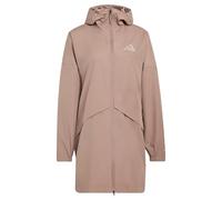 adidas Women's Terrex Multi 2 Layer CLIMAPROOF Rain Parka, trace brown, XL