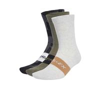 adidas Unisex TERREX MULTI 3 PACK SOCK, Black/Olive Strata/White, 8.5-10