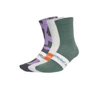 adidas Women's Terrex Multi 3 Pack Socks - Grey Six/White - Size: Large