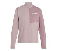adidas Women's Terrex Multi Climacool Half Zip Long Sleeve Shirt, Dual Lilac/Magic Mauve, S
