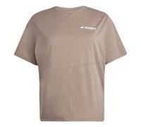 adidas Women's Terrex Multi Climacool T-Shirt Plus Size, Trace Brown, XL Plus