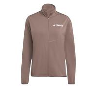 adidas Women's Terrex Multi CLIMAWARM Full Zip Tech Fleece Jacket, earth strata, XL