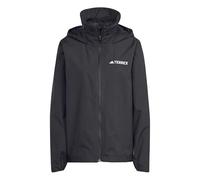 adidas Terrex Womens Outdoor Multi Essentials 2L Rain Jacket, Black, Size M, Women Black
