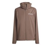 adidas Women's Terrex Multi Essentials 2 Layer Rain Jacket, Earth Strata, M