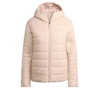 adidas Women's Terrex Multi Essentials CLIMAWARM Insulated Hooded Jacket, Wonder Taupe, M