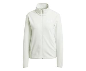 adidas Women's Terrex Multi Essentials Full Zip Fleece Jacket, linen green, L