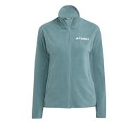 adidas Women's Terrex Multi Essentials Full Zip Fleece Jacket, preloved teal, M