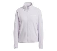 adidas Women's Terrex Multi Essentials Full Zip Fleece Jacket, silver dawn, L