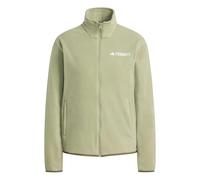 adidas Women's Terrex Multi Essentials Full Zip Fleece Jacket, tent green, L