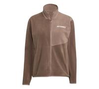 adidas Women's Terrex Multi Full Zip Fleece Jacket, earth strata, L