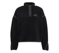 adidas Women's Terrex Multi High Pile Fleece Pullover Sweatshirt, black, M