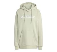 adidas Women's Terrex Multi Large Logo Hoodie, halo green, M