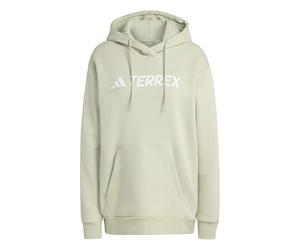 adidas Women's Terrex Multi Large Logo Hoodie, halo green, M