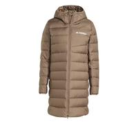 adidas Women's Terrex Multi Light Down Hooded Parka 2.0, Earth Strata, S