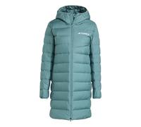 adidas Women's Terrex Multi Light Down Hooded Parka 2.0, Preloved Teal, M