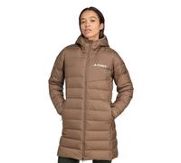 Adidas Womens Terrex Multi Light Down Hooded Parka: Earth Strata: XL S