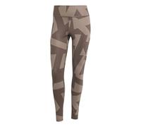 adidas Women's Terrex Multi Printed Tights, Trace Brown/Earth strata, XL Short