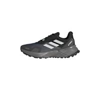adidas Women's Terrex Soulstride RAIN.RDY Trail Running Shoes, Core Black/Crystal White/Grey Four, 4.5 UK