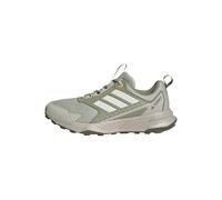 adidas Women's Terrex Tracefinder 2 Trail Running Shoes, Halo Green/Off White/Lucid Tangerine, 8 UK