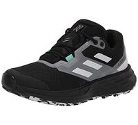 adidas Women's Terrex Two Flow Trail Running Shoe, Core Black/Crystal White/Clear Mint, 10