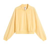 Adidas Women's Terry Towel V Neck Polo Top Orange Tint