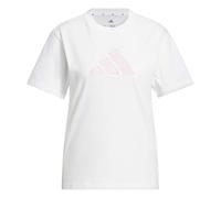 adidas Women's Textured Gingham Big Logo Graphic T-Shirt Graphic TEE (Short Sleeve) (Pack of 1)