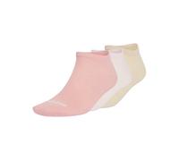 adidas Women's Thin Linear Low-Cut Socks 3 Pairs - Semi Frozen Turbo/Distilled Pink/Crystal Linen - Size: Large