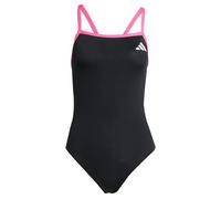 adidas Women's Thin Straps V-Back Swimsuit, Black, 32