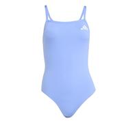 adidas Women's Thin Straps V-Back Swimsuit, Blue Fusion, 34