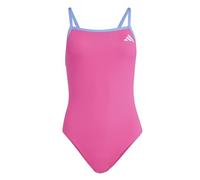 adidas Women's Thin Straps V-Back Swimsuit, Shock Pink, 32