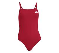 adidas Women's Thin Straps V-Back Swimsuit Swimwear, Team Power red 2, 34"