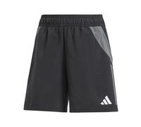adidas Womens Tiro24 C Dtshow Football Shorts in Black/Dark Grey - Size 16 UK