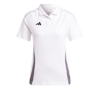 adidas Womens Tiro24 Collared Neck Short Sleeve Polo Shirt in White - Size 18 UK