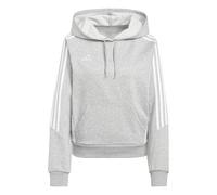 adidas Women's TIRO24 SWEAT HOODIE medium grey heather/white S