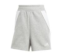 adidas Women's Tiro24 Sweat Shorts, Medium Grey Heather/White, XS