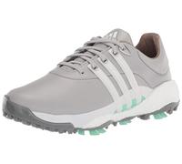 adidas Women's TOUR360 22 Golf Shoes, Grey Two/Footwear White/Pulse Mint, 8.5