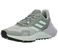 adidas Women's Terrex Soulstride Trail Running Sneaker, Silver Green/Crystal Jade/Silver Dawn, 9 UK