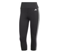 adidas Train Essentials 3 Stripes Womens Training Tights Black 3/4 Capri Gym